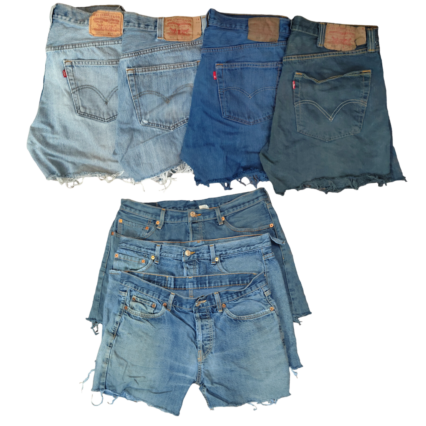 Wholesale / Joblot Levis Womens Shorts High Waisted Hotpants Levi Grade B Zipper /Button  x20