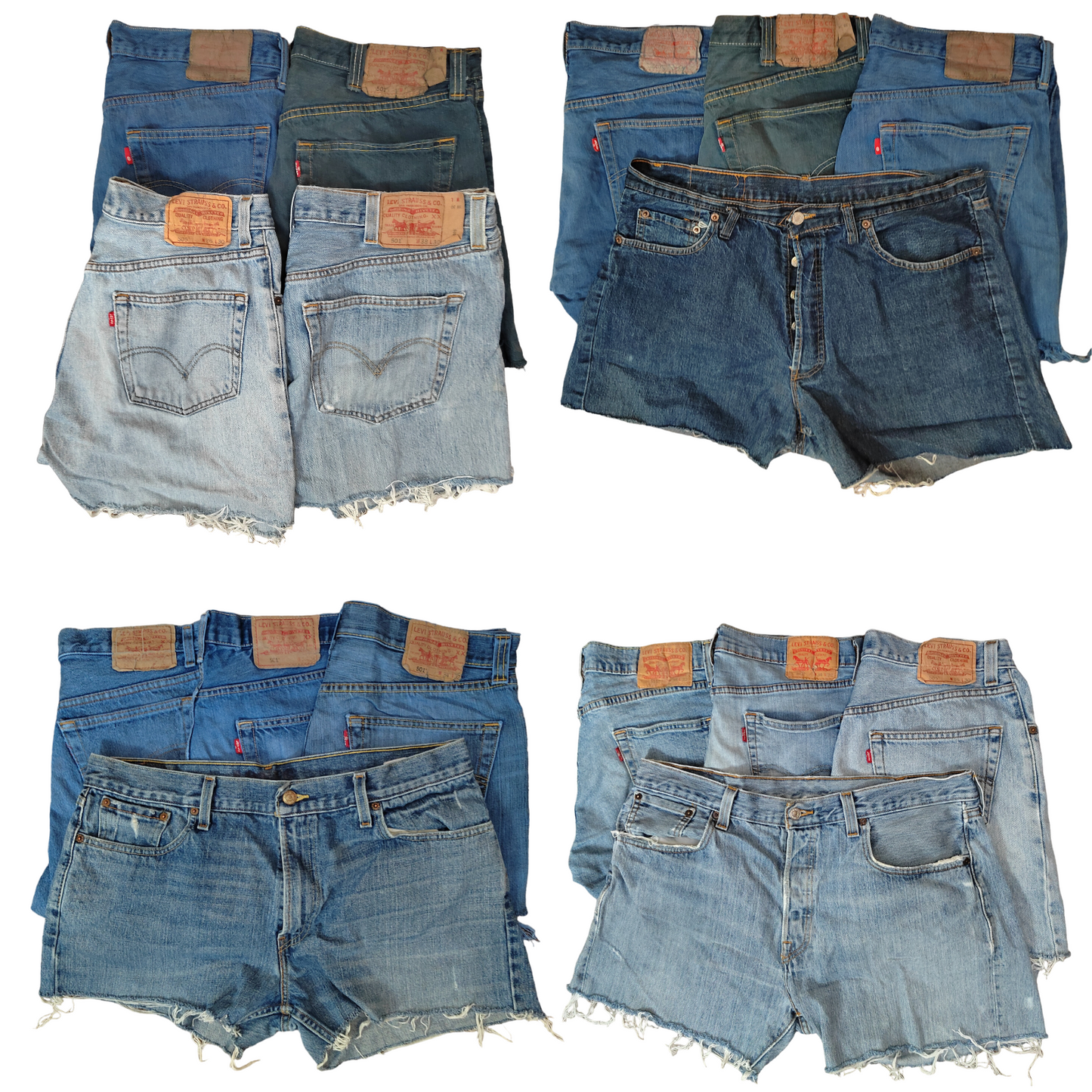 Wholesale / Joblot Levis Womens Shorts High Waisted Hotpants Levi Grade B Zipper /Button  x20