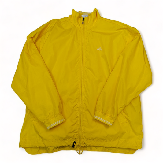 Adidas Raincoat Men’s Large Yellow – Vintage