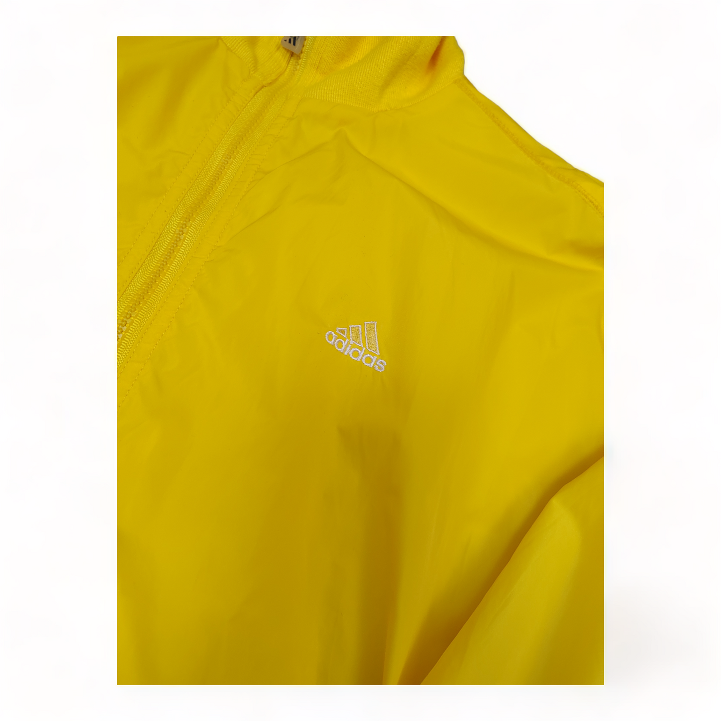 Adidas Raincoat Men’s Large Yellow – Vintage