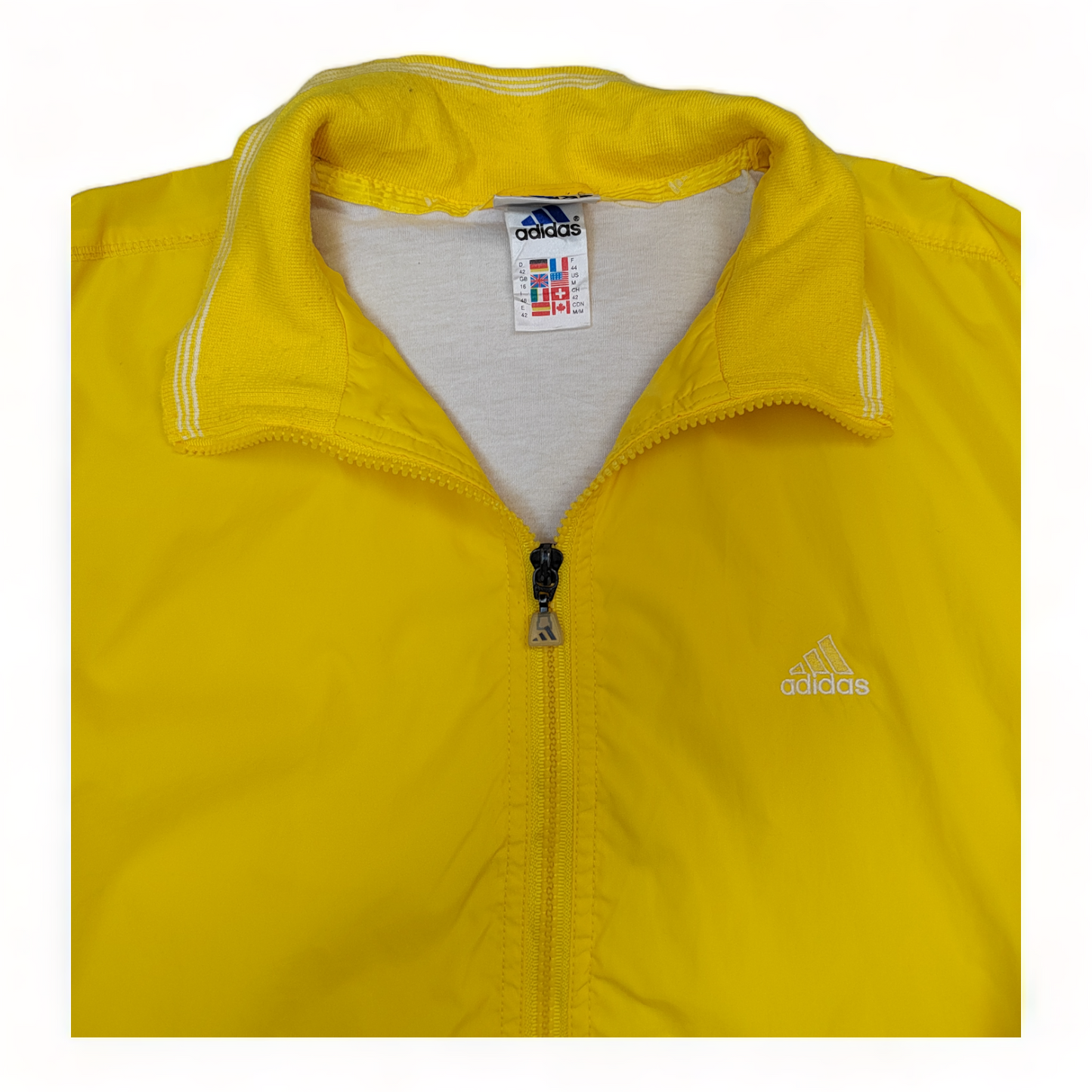 Adidas Raincoat Men’s Large Yellow – Vintage