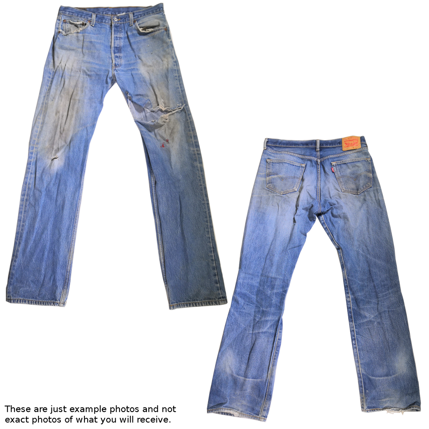 Wholesale / Joblot Levi 501 x10 Grade C Upcycling/Damaged/Distressed Levis