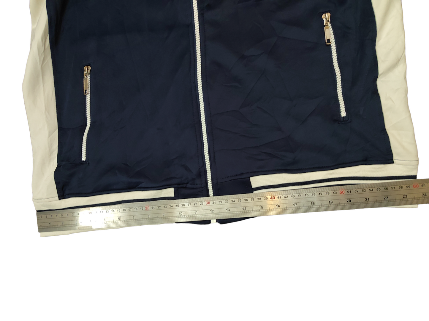 NIKE ZIP-UP JACKET XL DARK BLUE WHITE STRIPE RETRO OLD SCHOOL