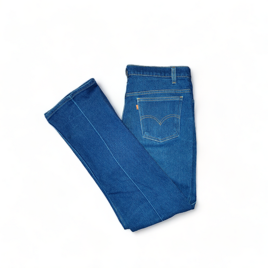 Dark Blue Levi's Straight Leg Jeans with Orange Tab W36 L32