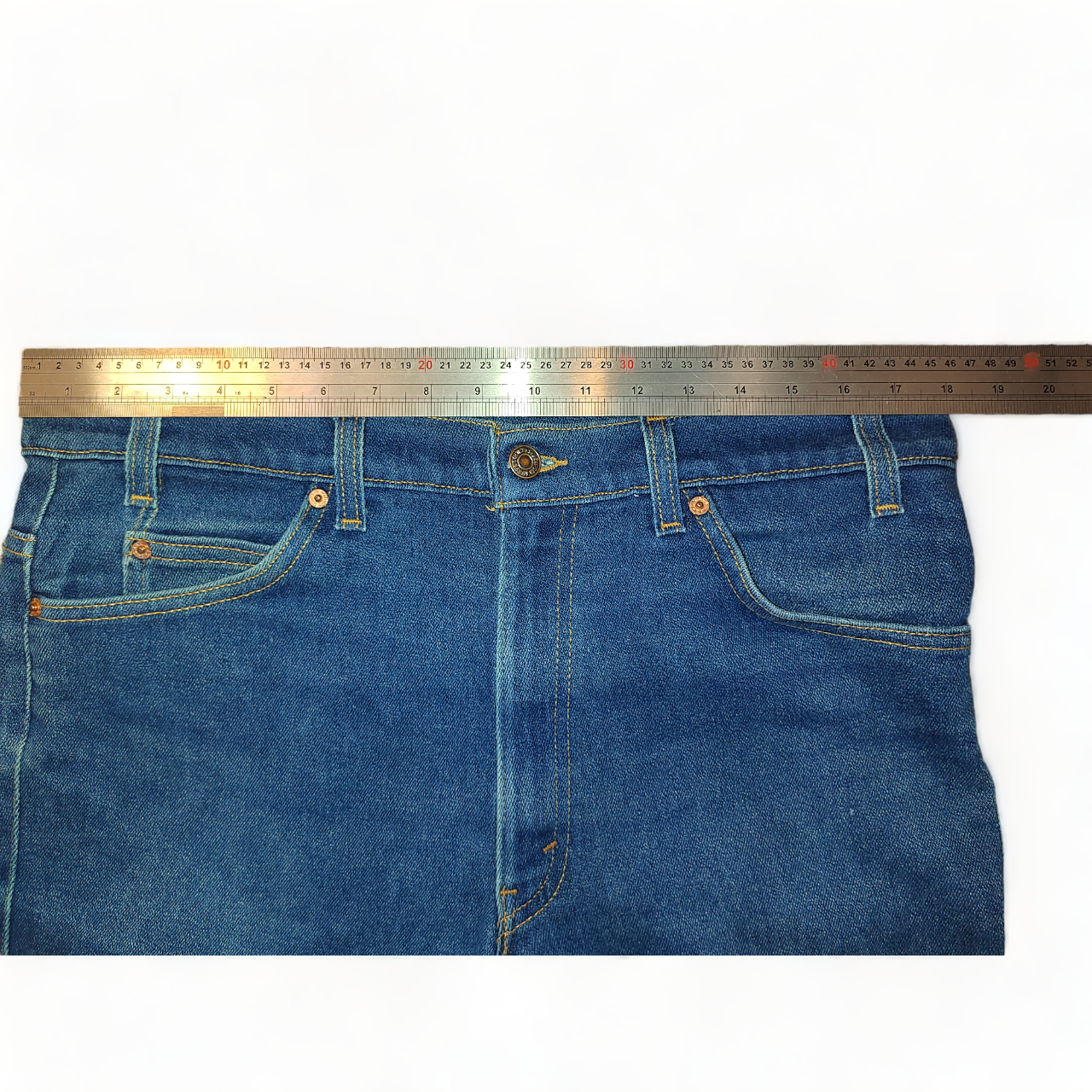 Dark Blue Levi's Straight Leg Jeans with Orange Tab W36 L32