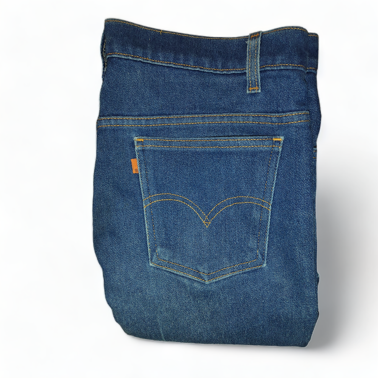 Dark Blue Levi's Straight Leg Jeans with Orange Tab W36 L32