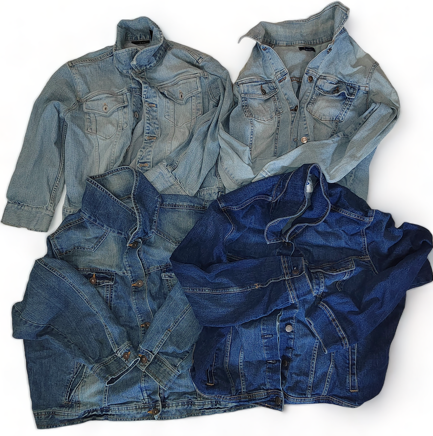 Denim Jackets Women's Blue Job lot Wholesale Button Up XS - M x10