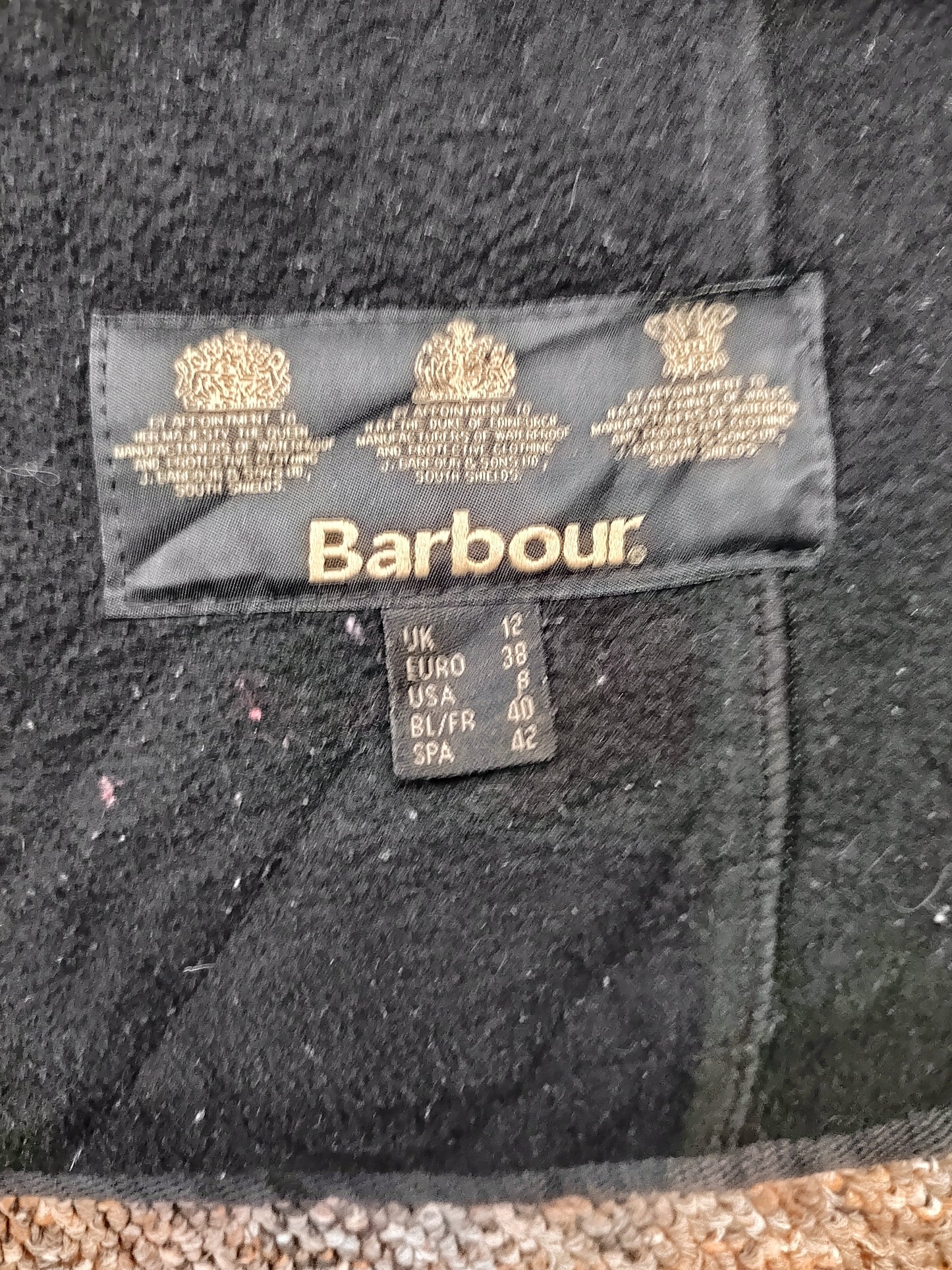 Barbour International Quilt Jacket Women's Black - Size UK 12