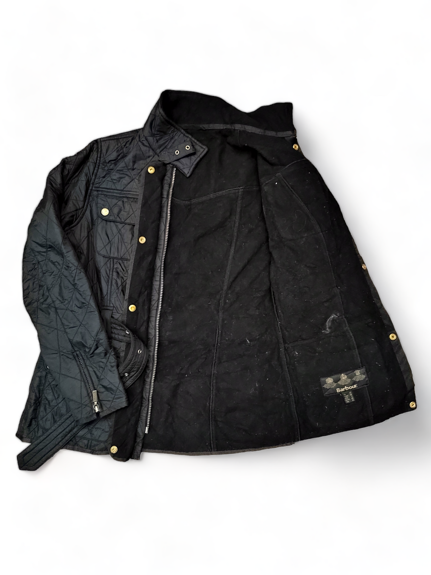 Barbour International Quilt Jacket Women's Black - Size UK 12