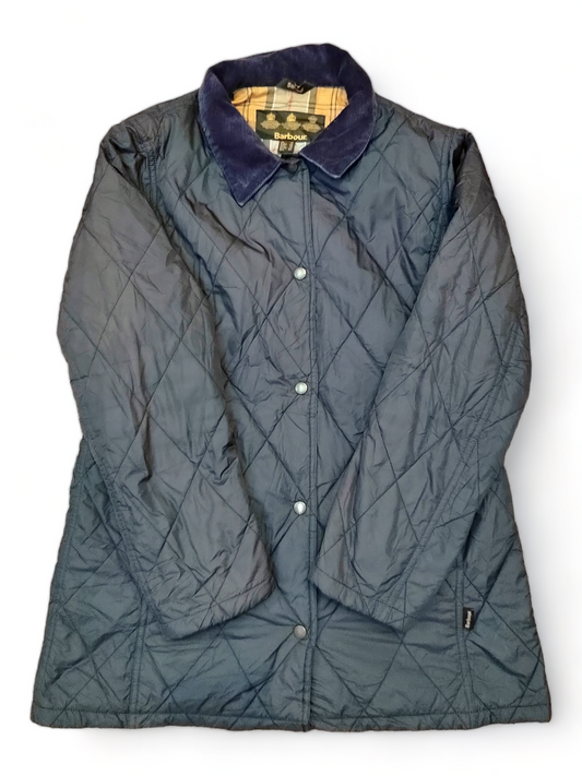 Barbour Women's Lightweight Newmarket Jacket Blue UK 14