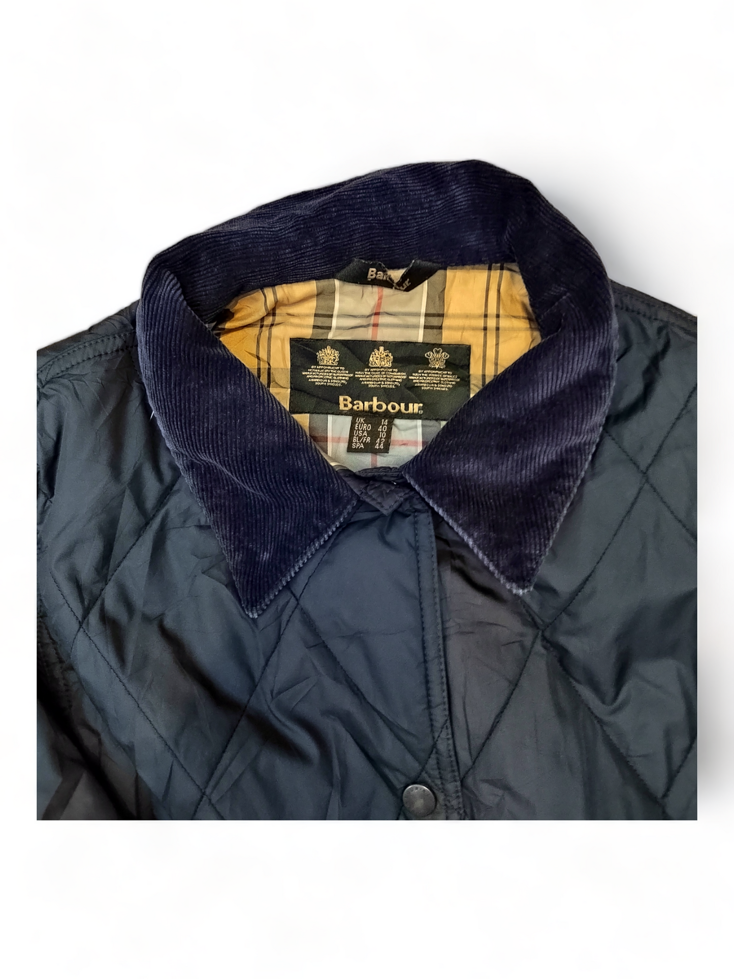 Barbour Women's Lightweight Newmarket Jacket Blue UK 14