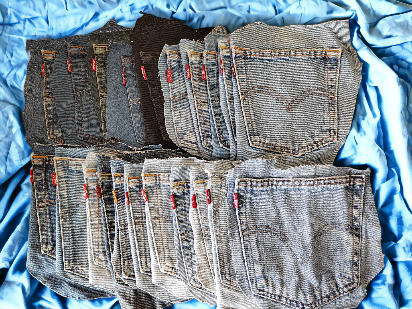 Vintage Levi’s Pockets Levi red tag pocket – 501, 505, 512,550 – All Colours