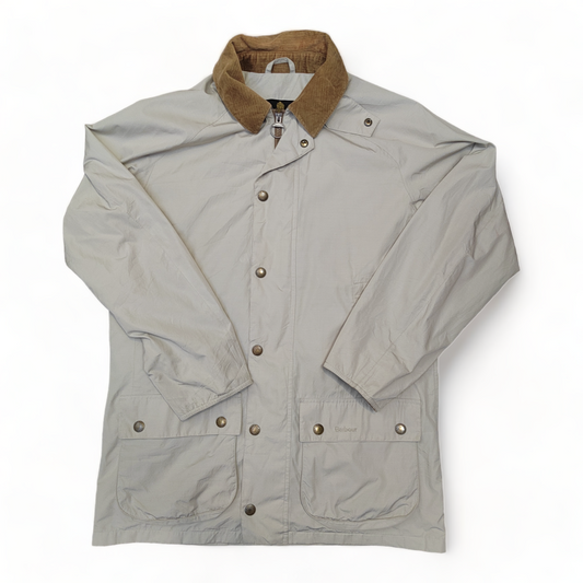 Barbour Jacket Medium Mens Beige Waterproof and Breathable Coat