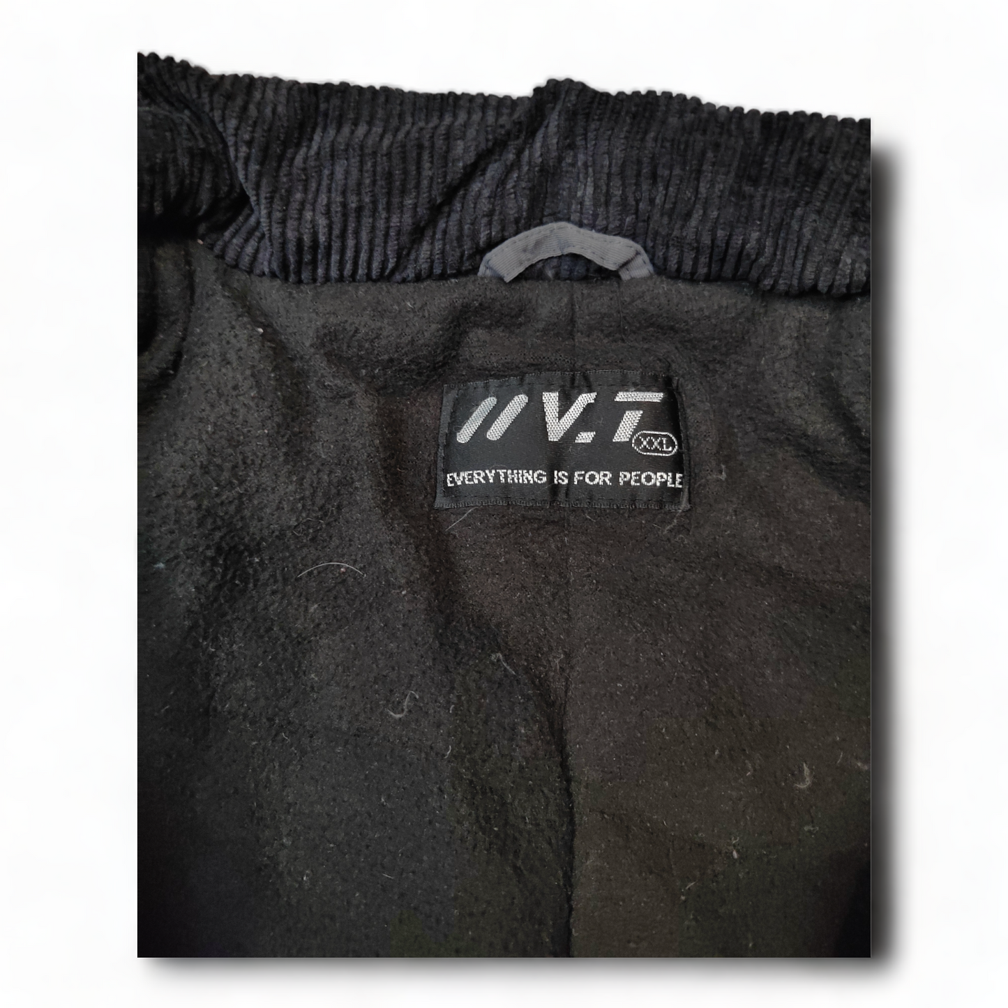 Adidas Mens Jacket XXL Black Grey Zip Up Fleece Inline Coat