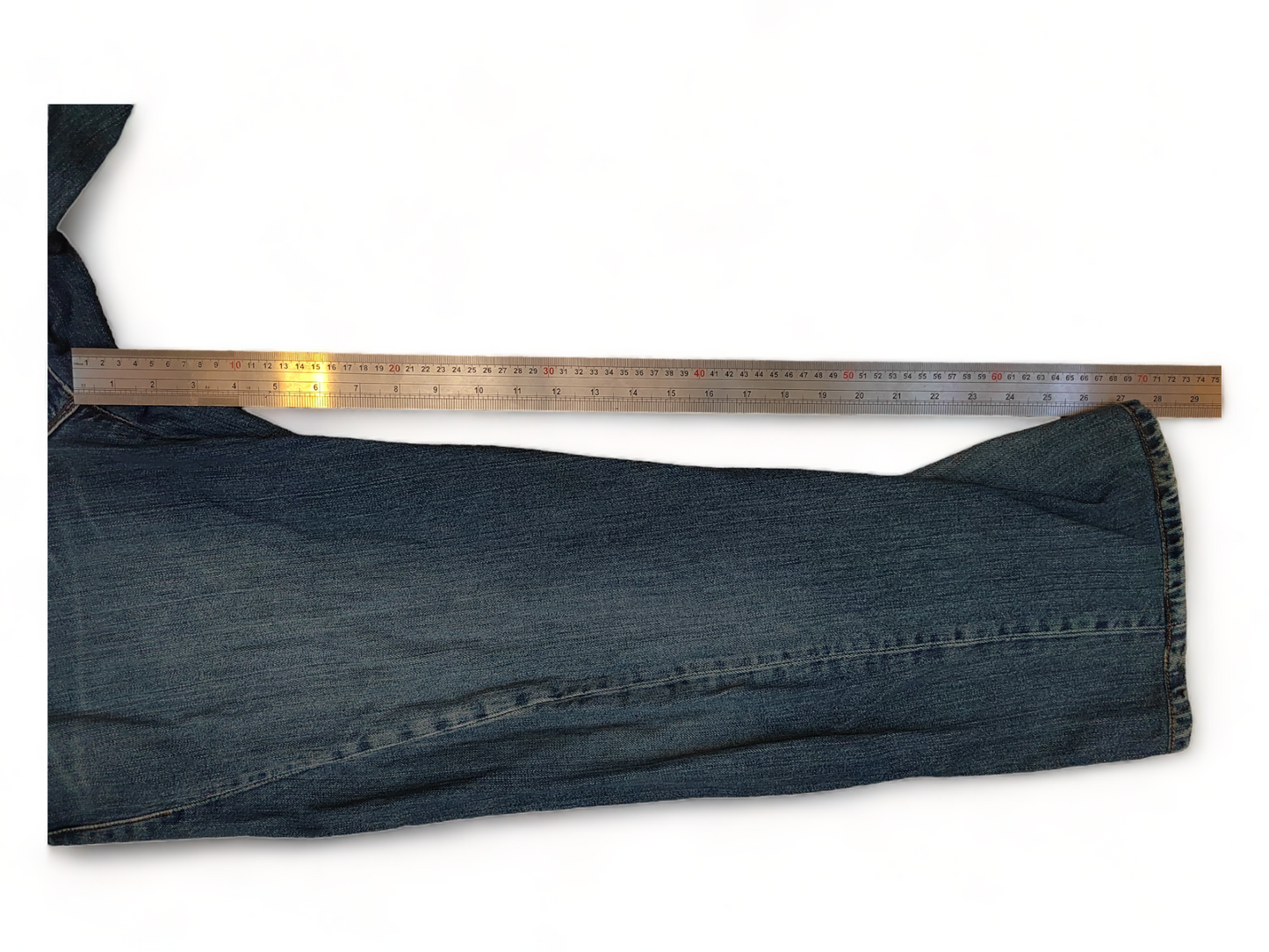 Levi Engineered Jeans 35 x 27 Mens Dark Blue W35 90s Vintage