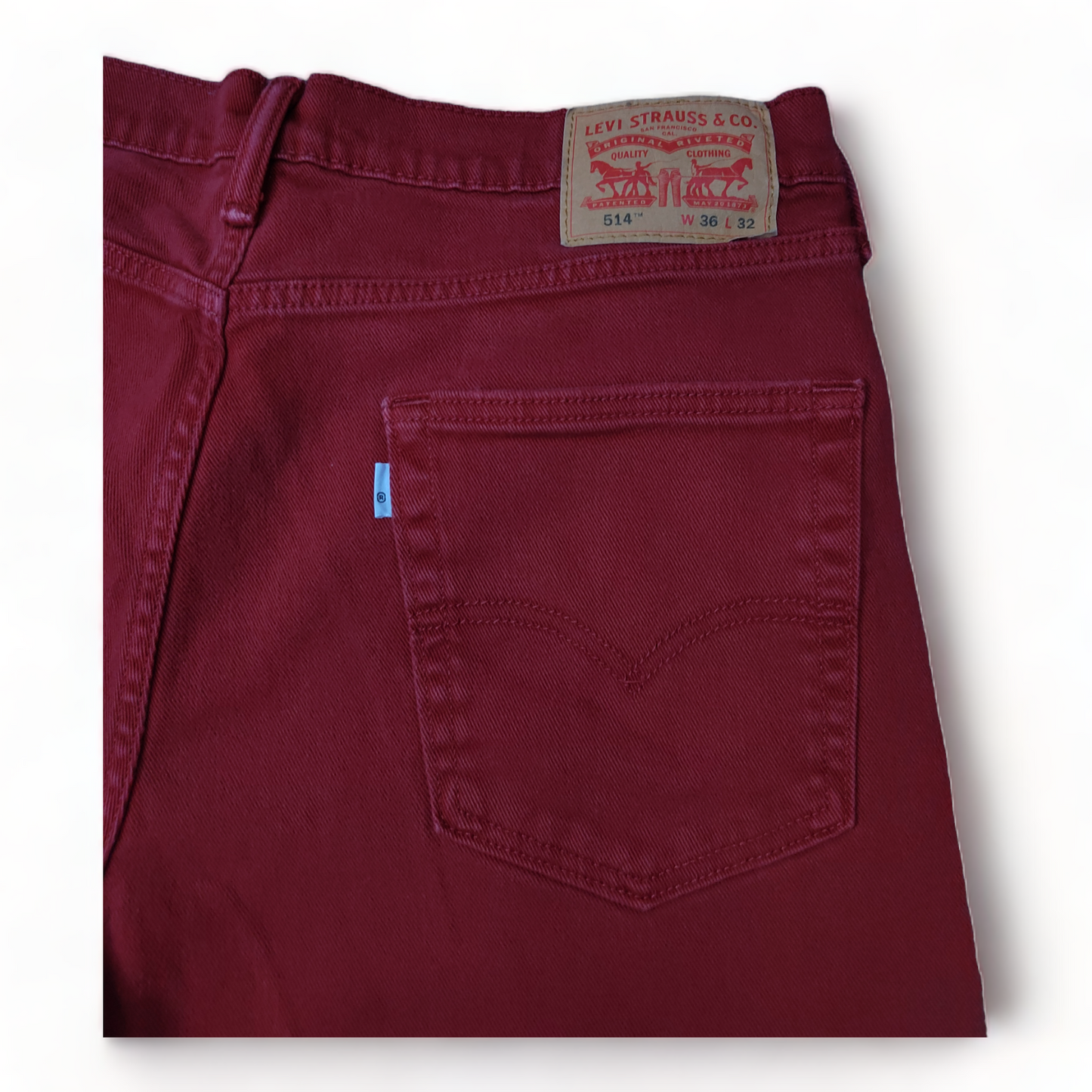 Levi 514 W36 Mens Red – 36 x 32 – Straight - Levis