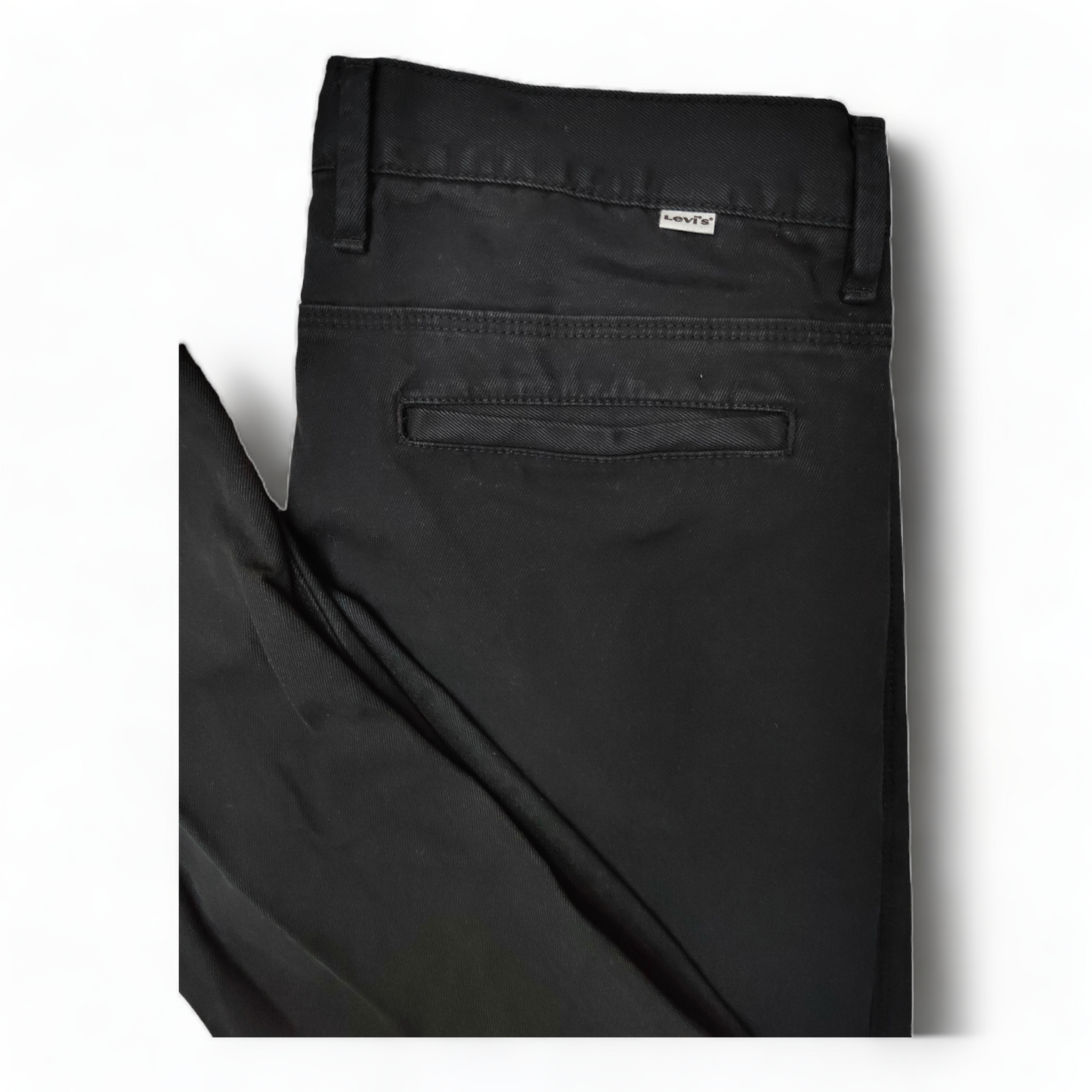 Levi Chino Mens W33 Black- 33 x 32 – Super Skinny Trousers – Levis Jeans