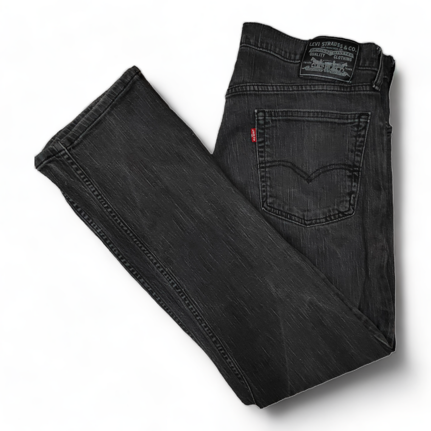 Levi 514  Mens W34 Charcoal – 34 x 30  Regular Straight – Levis Jeans