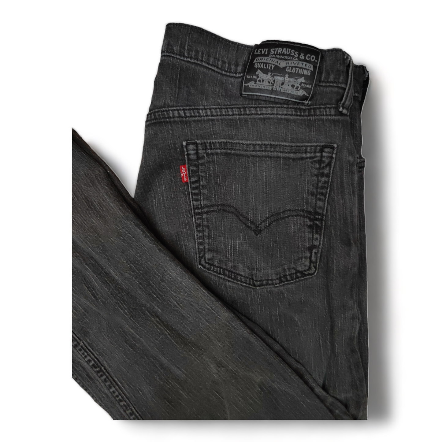 Levi 514  Mens W34 Charcoal – 34 x 30  Regular Straight – Levis Jeans