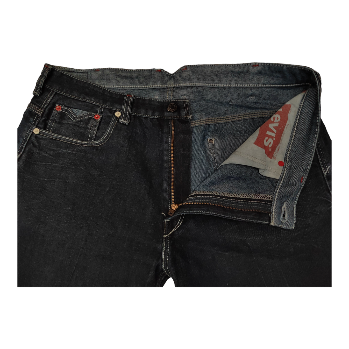 Levi 569 Mens W39 – Dark Blue – 39 x 32 – Black Label – Loose Straight Fit -  Levis Jeans