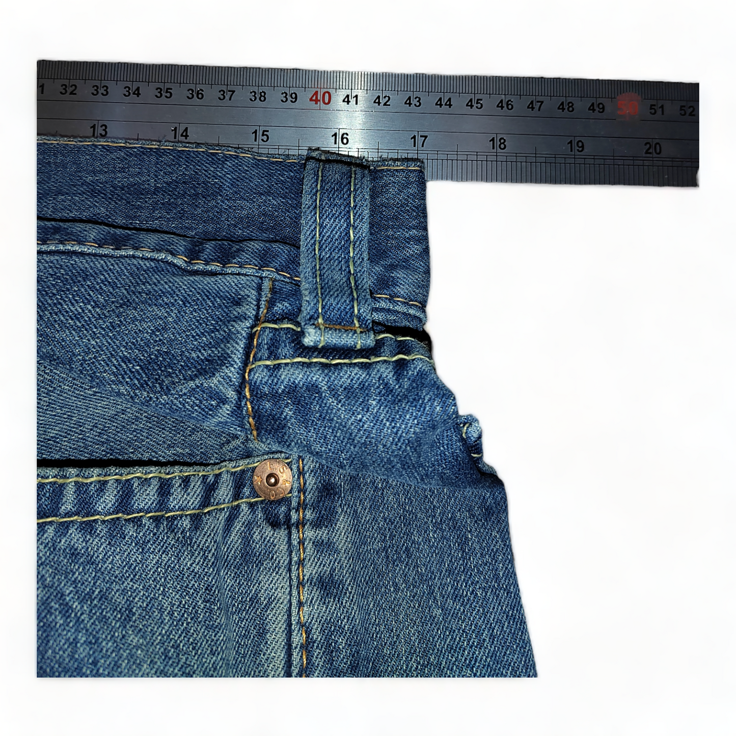 Levi Lot 902 Vintage Jeans Mens W34- Dark Blue  – Back Buckle – 34 x 29 – Levis