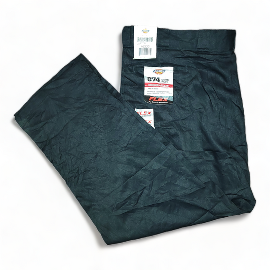 DICKIES Trousers Mens W46 Black – Original Fit – 874 Work Pants