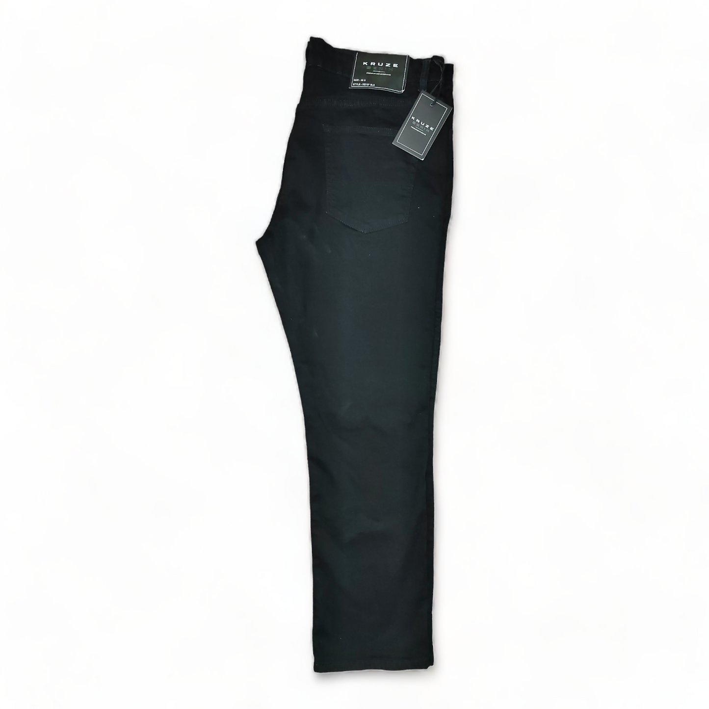 Kruze Denim Jeans Mens W37 Black – 37 x 29 – Slim Fit