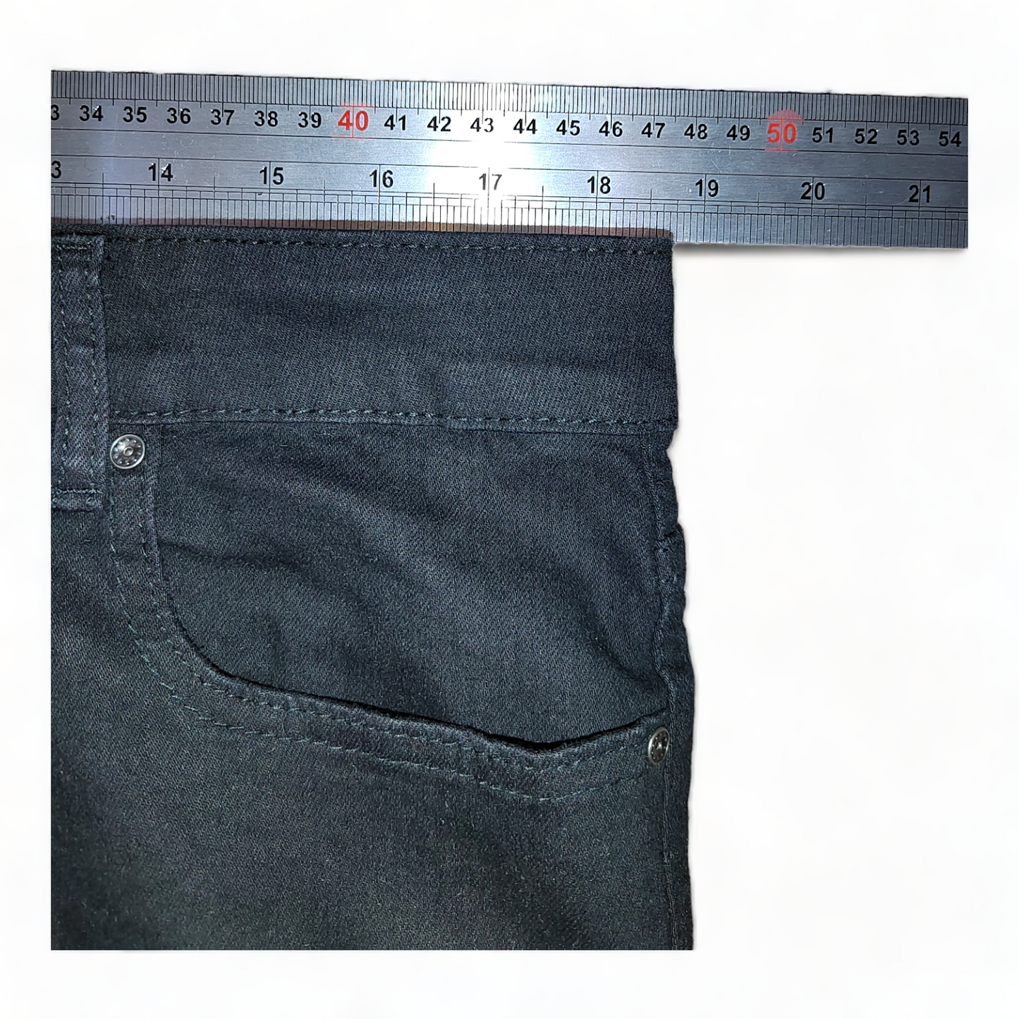 Kruze Denim Jeans Mens W37 Black – 37 x 29 – Slim Fit