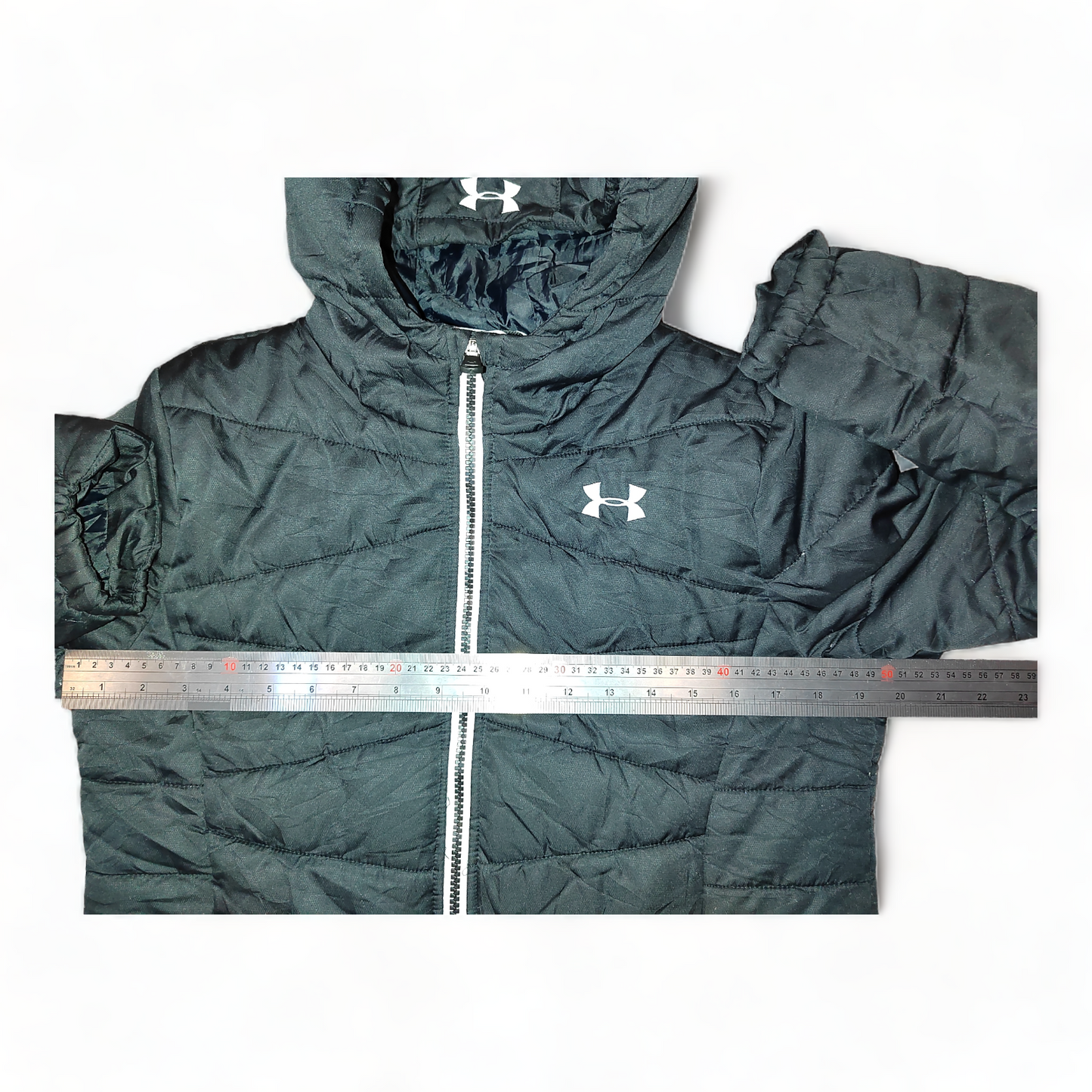 Under Armour Puffer Jacket Mens Extra Small Black Zip Up - XS