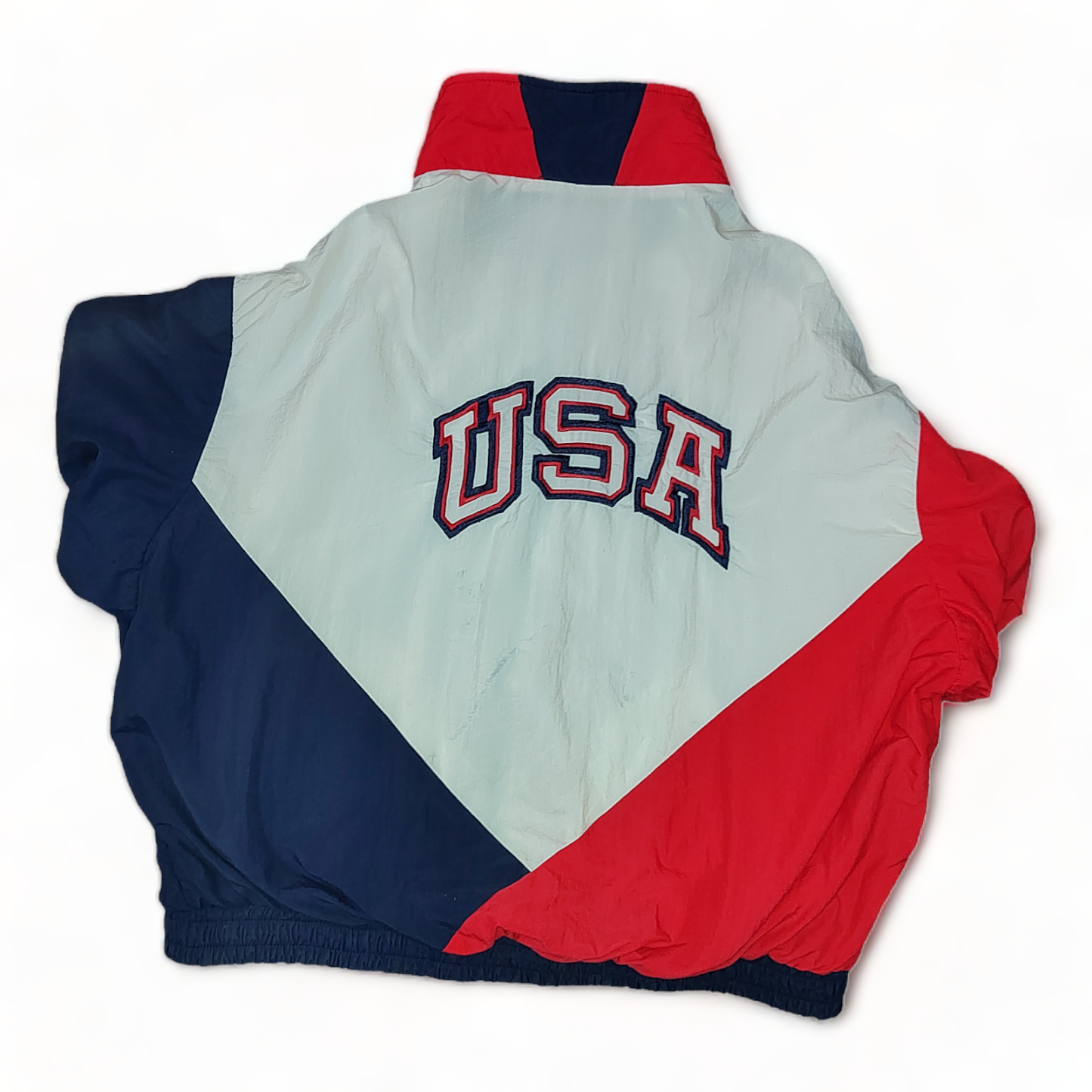 Vintage Atlanta 1996 Olympics Jacket USA Red / Navy – Baggy Windbreaker - Extra Large 90s