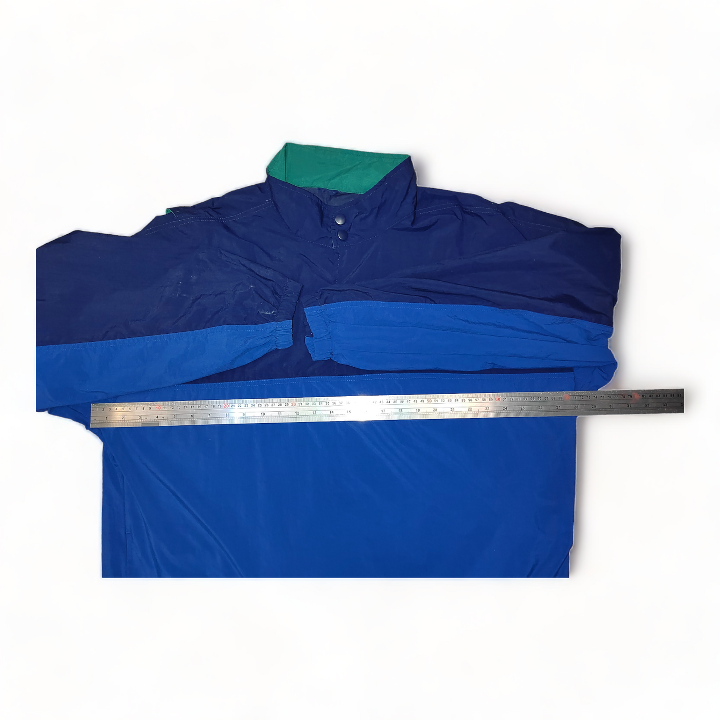 Izod Windbreaker Mens  2XL Blue – Baggy Puller Over - Vintage