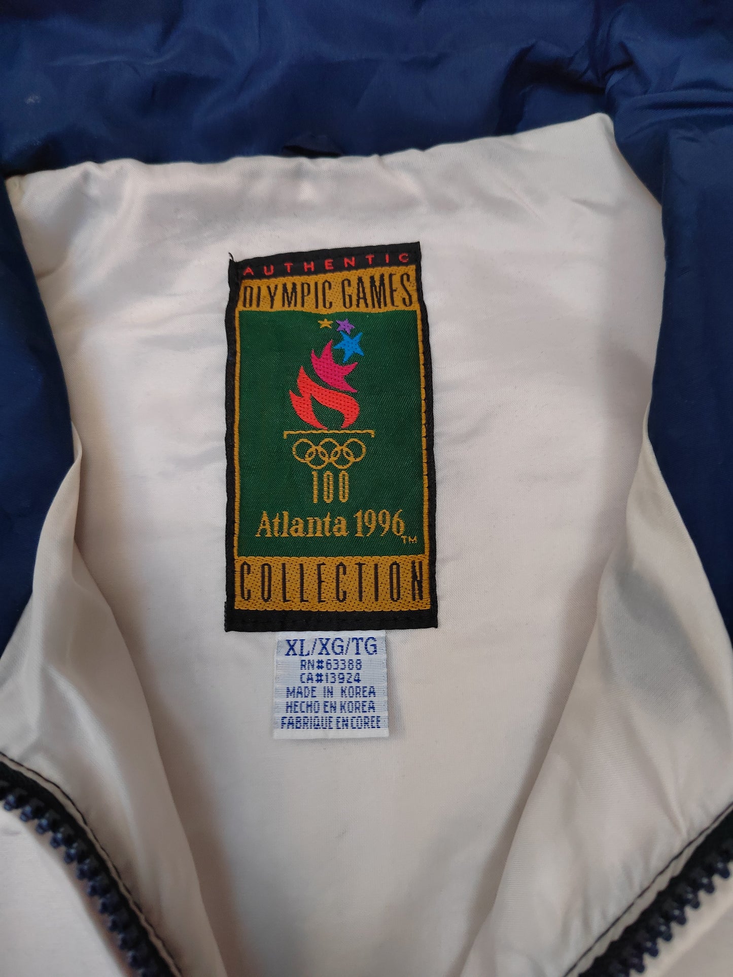 Alanta 1996 Olympics Mens XL Blue - Baggy Windbreaker – 90s Vintage