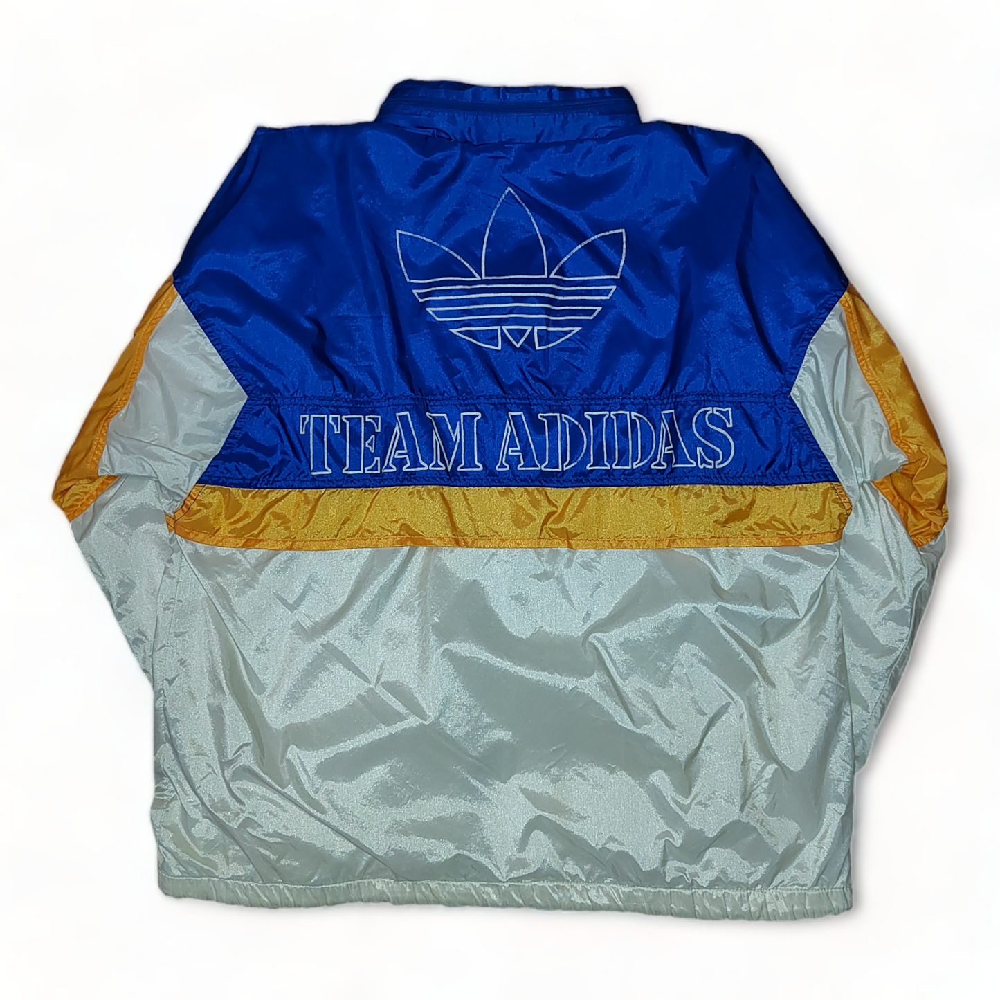 Adidas Windbreaker Mens Large Blue White – 80’s Vintage - L