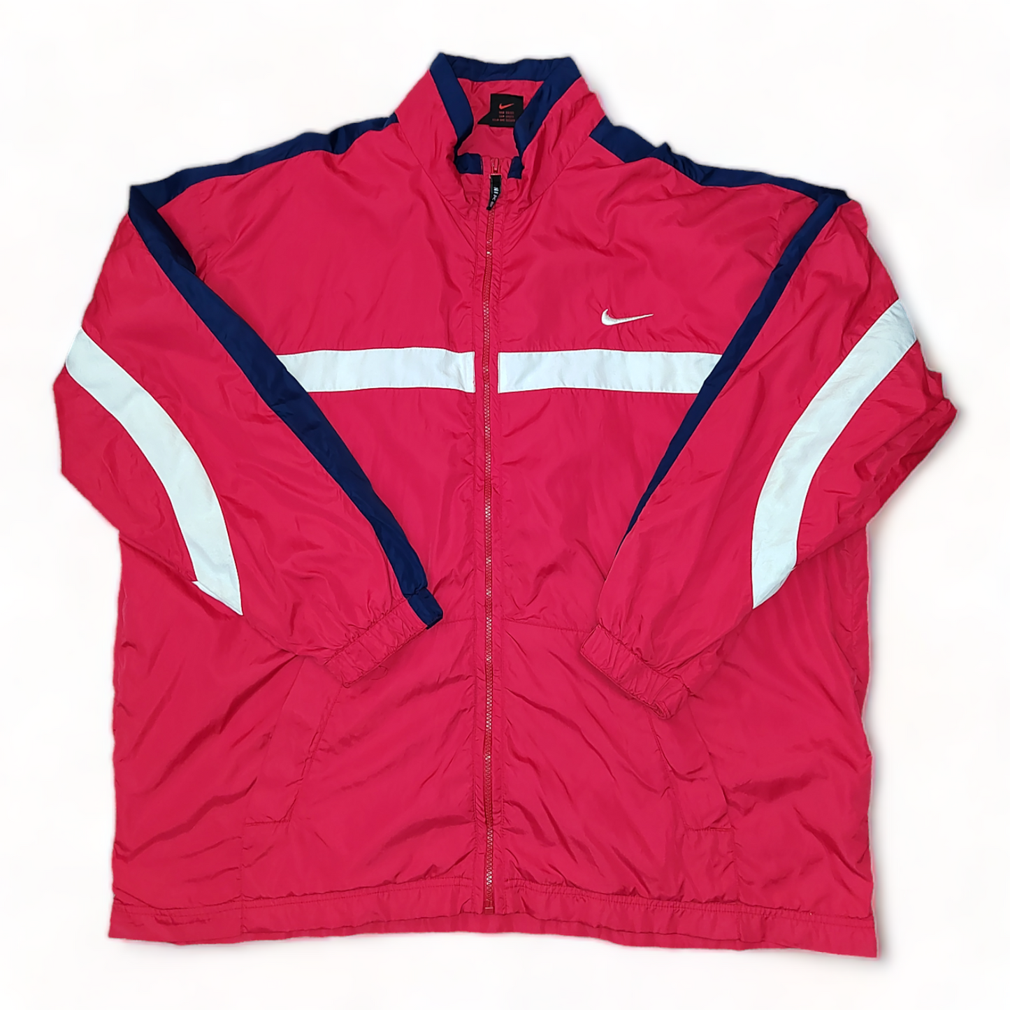 Nike Windbreaker Mens XL Red Zip Up – 90s Vintage