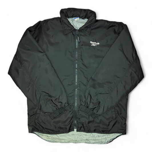 Reebok Jacket Mens XL Black - 90’s Vintage