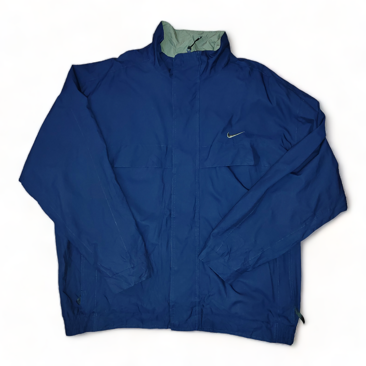 Nike Jacket Mens XXL Navy Blue Zip up Windbreaker -2XL