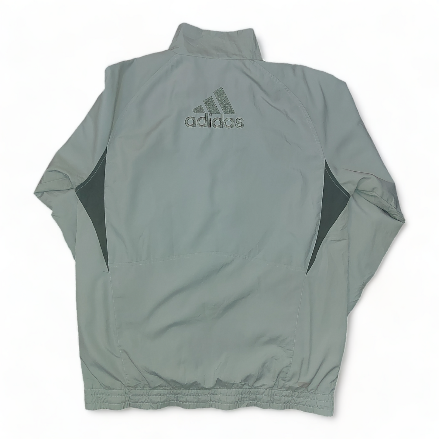 Adidas Windbreaker Mens Large Grey Coat