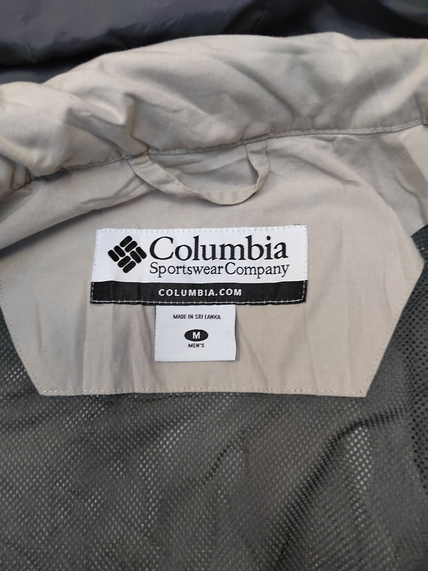 Columbia Waterproof Jacket Mens Medium Beige