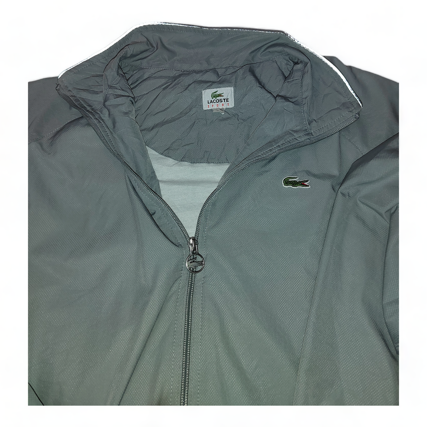 Lacoste Track Jacket Mens Medium Grey