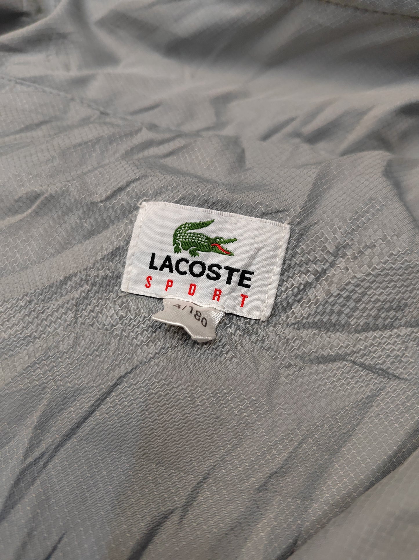 Lacoste Track Jacket Mens Medium Grey