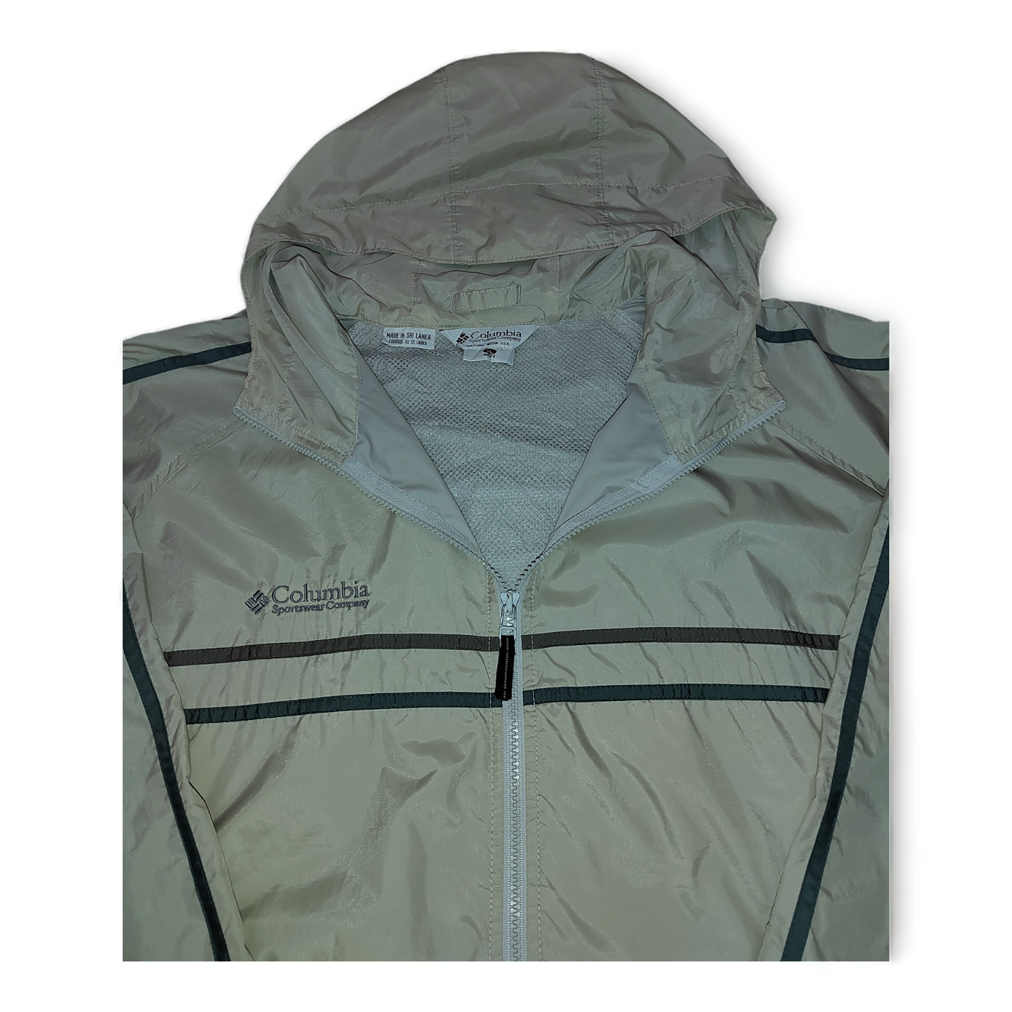 Columbia Windbreaker Mens 2XL Beige