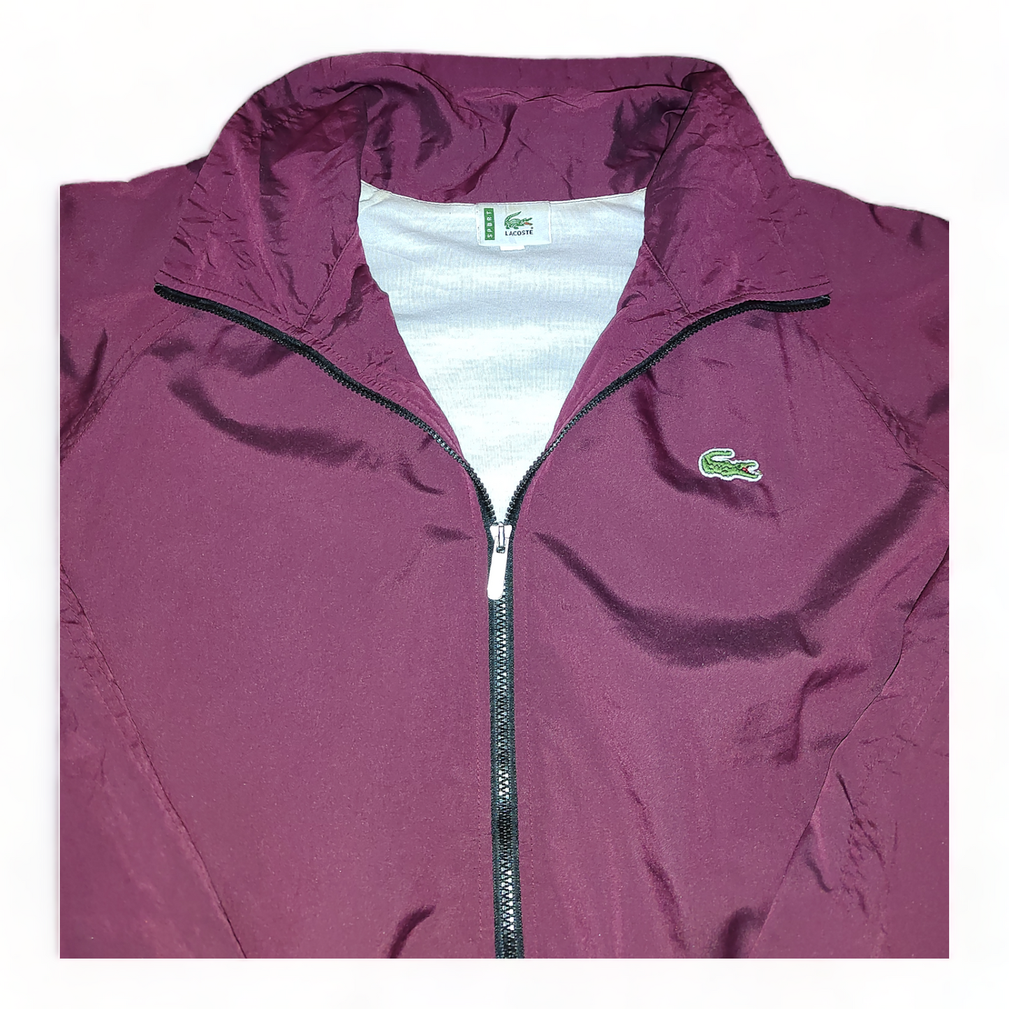 Lacoste Windbreaker Mens Medium Plum