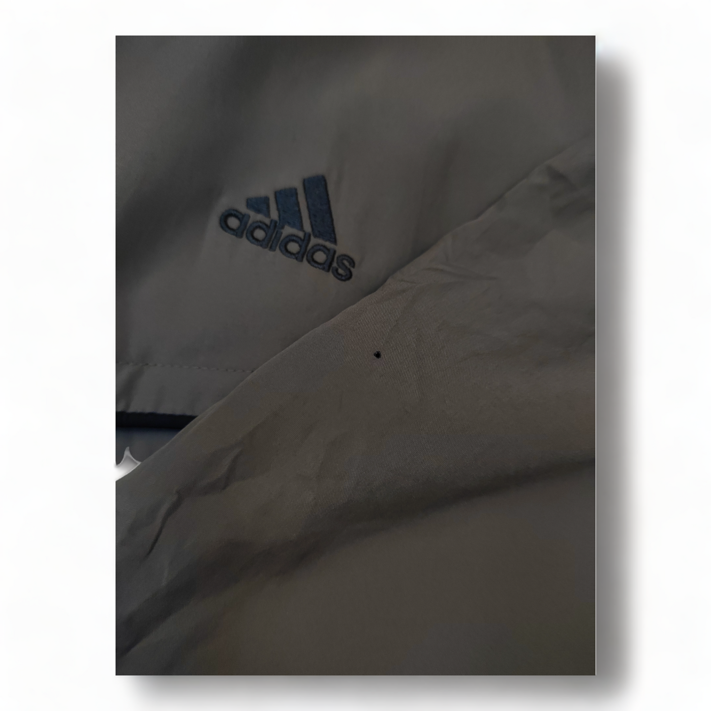 Adidas Windbreaker Grey Mens XXL Zip Up 2XL