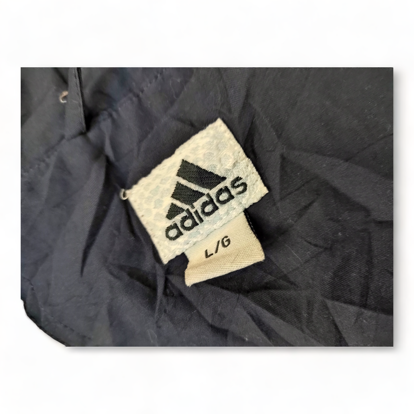 Adidas Windbreaker Mens Large Black Waterproof -  90s Vintage