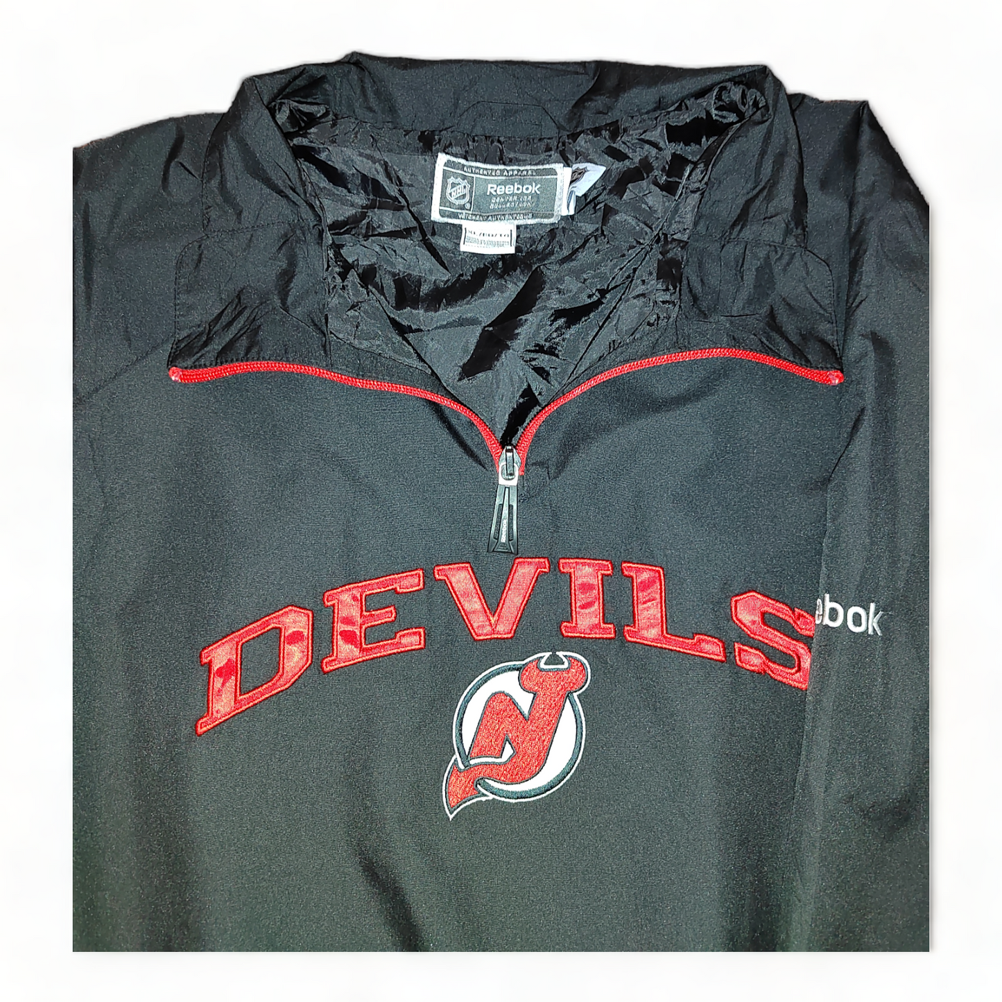 Reebok Devils NHL Windbreaker Mens XL Black