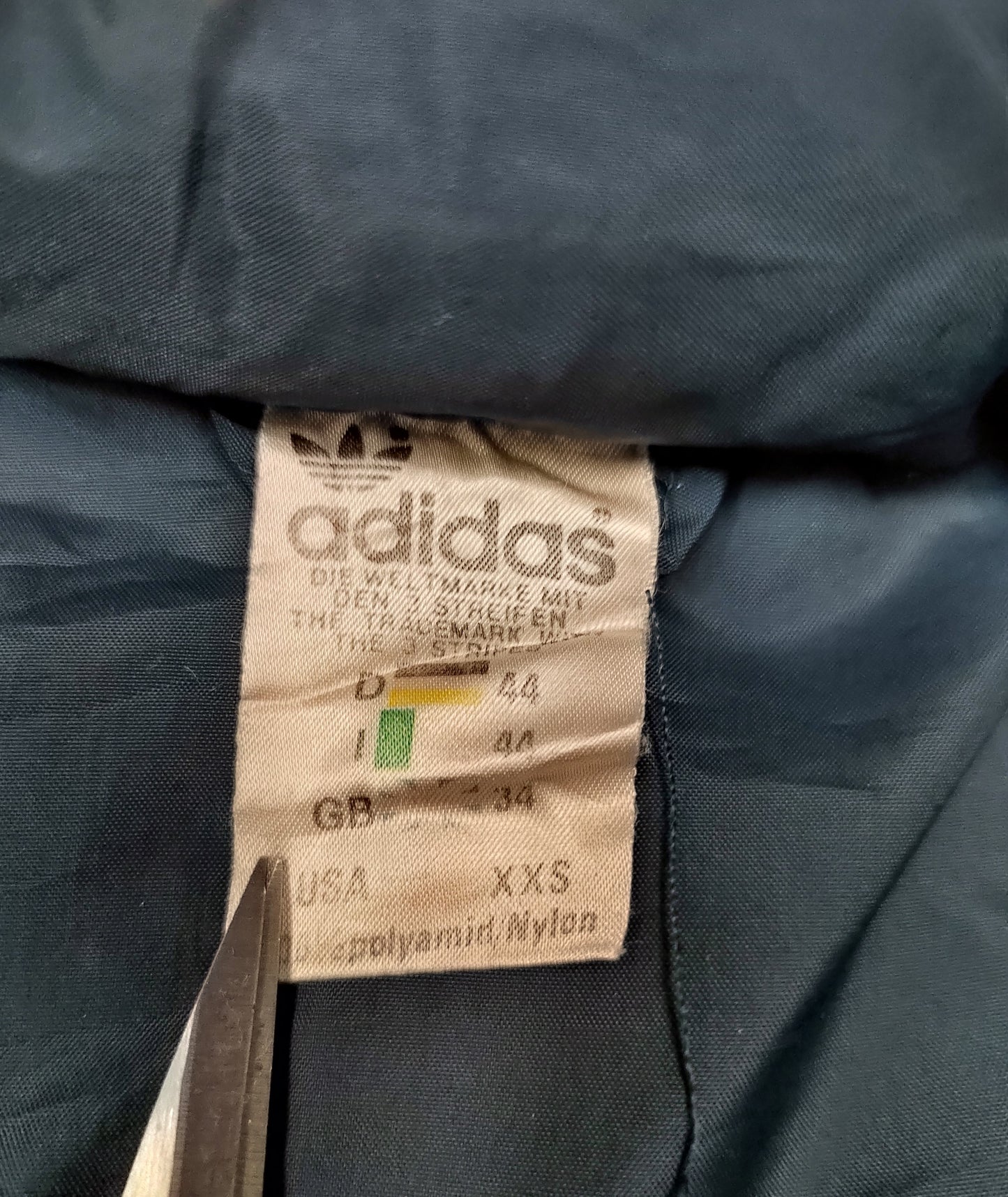 Adidas Waterproof Mens Medium Navy Blue Long Jacket Vintage