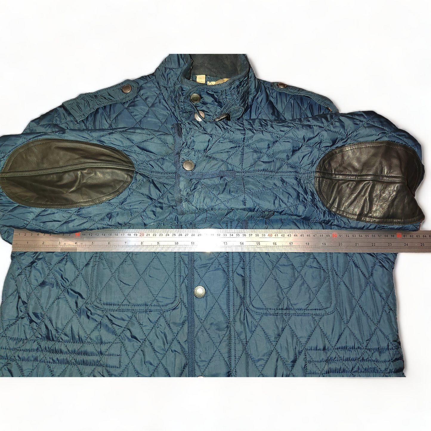 Burberry Quilted Jacket Men’s XL Blue Vintage