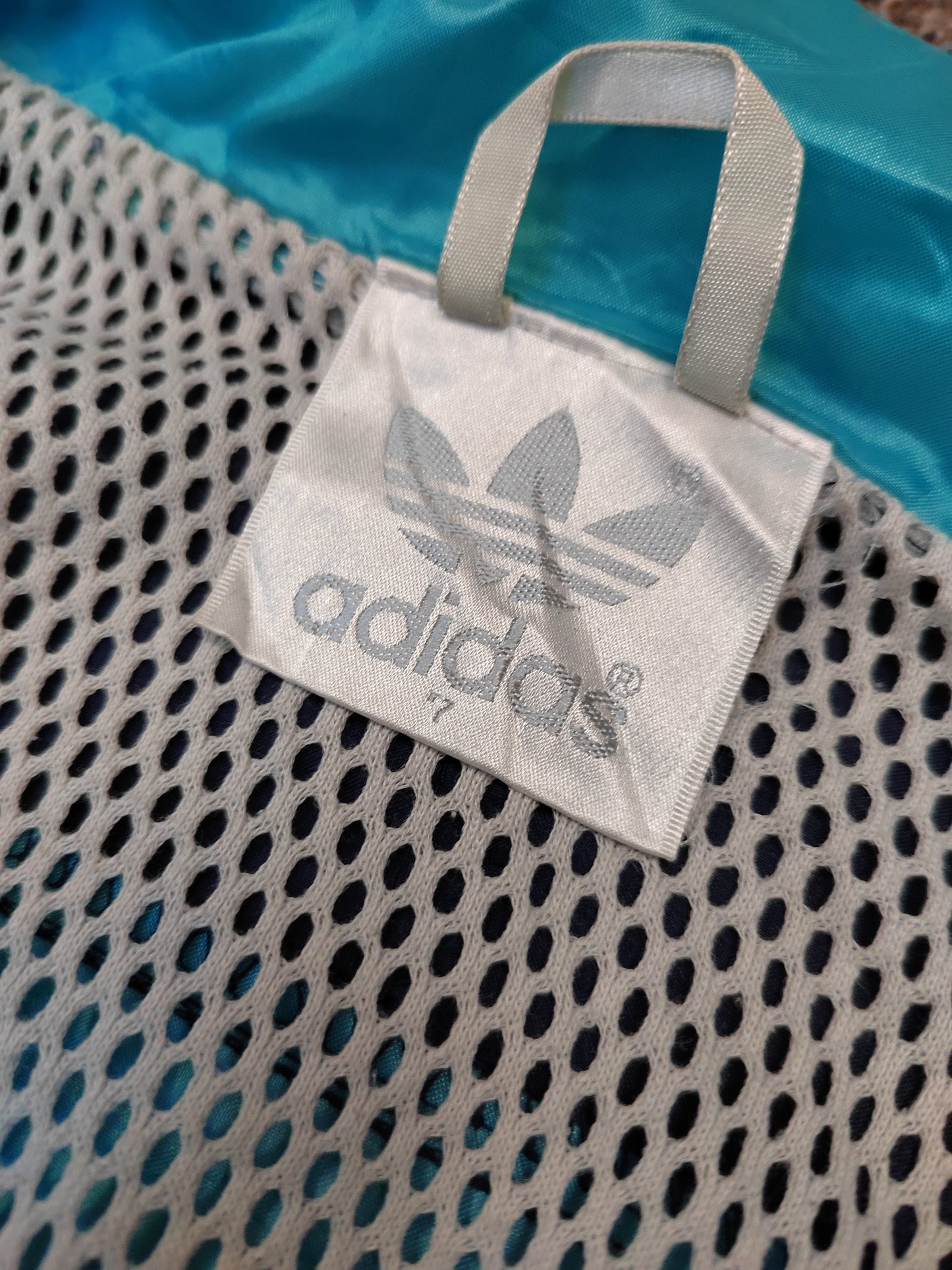 Adidas Windbreaker Women’s Size 7 Blue Baggy - Vintage 80s