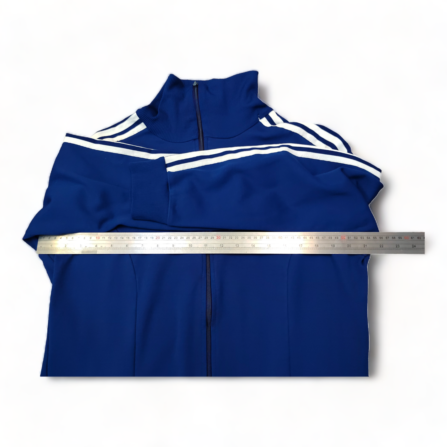 Vintage Adidas Windbreaker Mens Medium Blue Zip Up