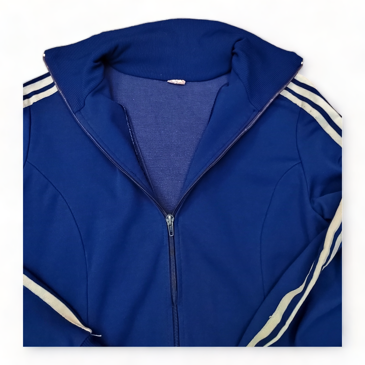 Vintage Adidas Windbreaker Mens Medium Blue Zip Up